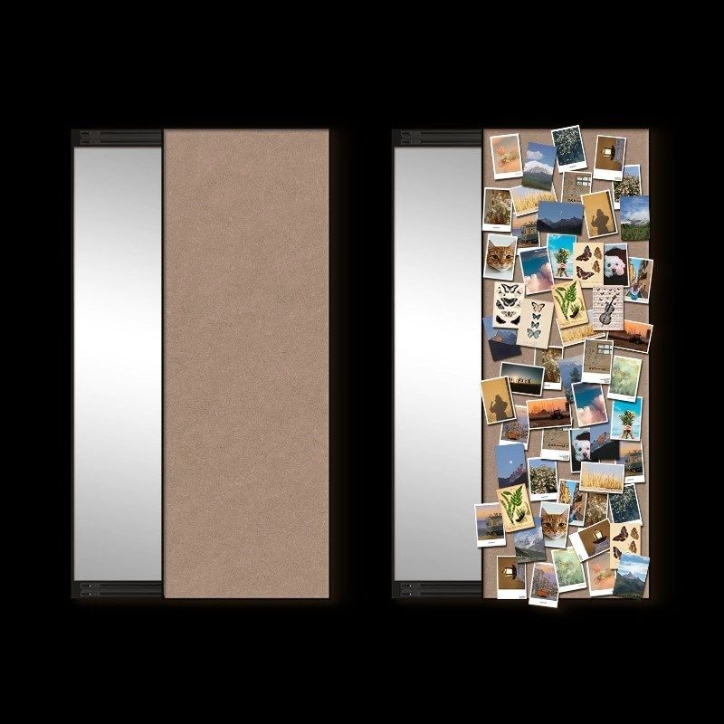 毛毡板墙贴法式镜子装饰画照片墙展示墙高级感推拉镜穿衣镜试衣镜,家居饰品,现代装饰画,淘宝优惠券,粉丝福利购,淘宝优惠卷