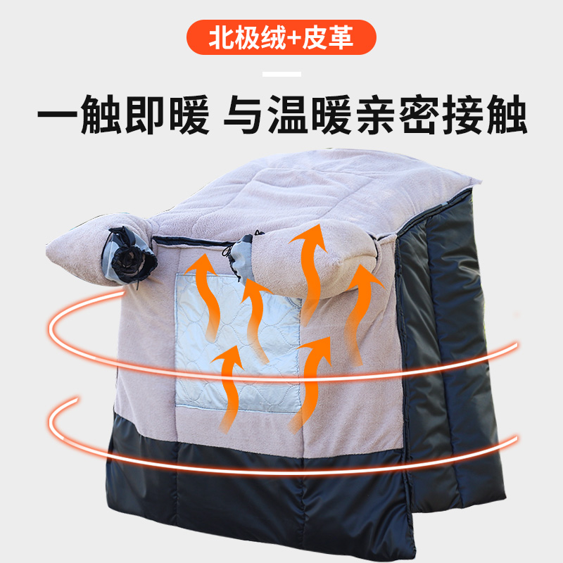 电动三轮车挡风被冬季加绒加厚大小三轮专用挡风罩加大防水双人用