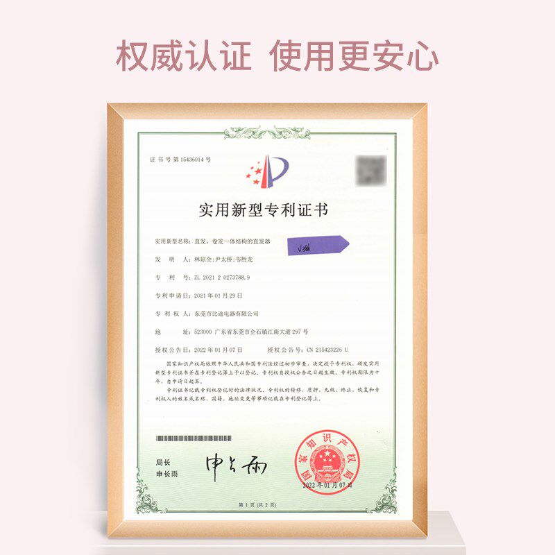 纽立newry卷发棒器纽力电夹板直板夹发梳家用直卷两用电梳扭力