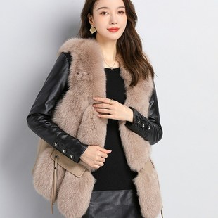 棉袖 女冬羽绒袖 毛衣配皮草马甲 内搭袖 皮袖 子加绒加厚小衫 打底衫