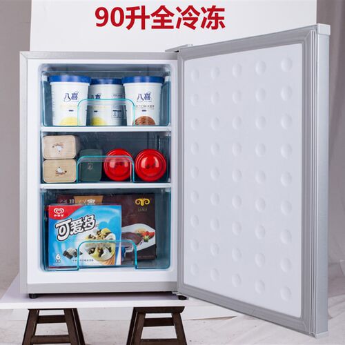 全冷冻小型家用冷冻小冰箱迷你冻母乳小冰柜茶叶储奶抽屉式侧开门