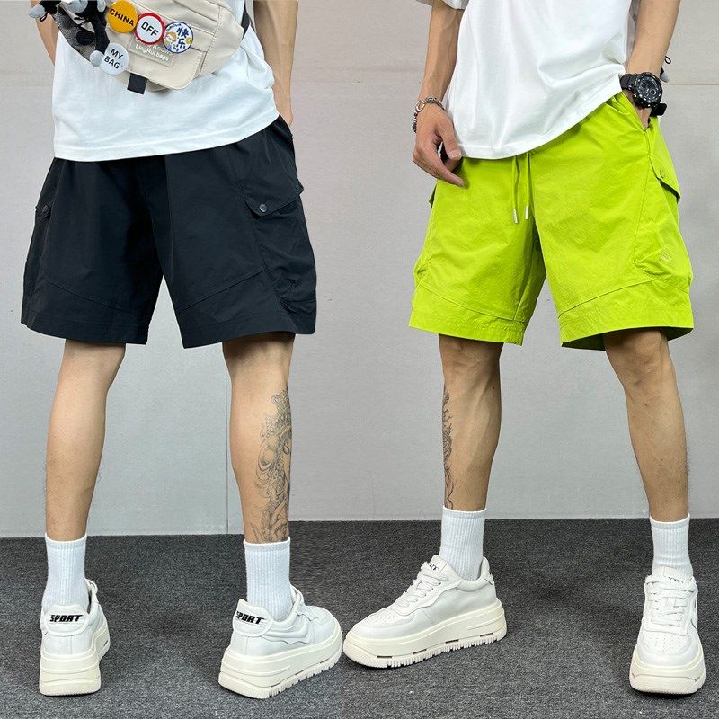 男士工装短裤重磅美式大口袋五分裤潮流彩色速干五分裤运动大裤衩,男装,短裤,淘宝优惠券,粉丝福利购,淘宝优惠卷