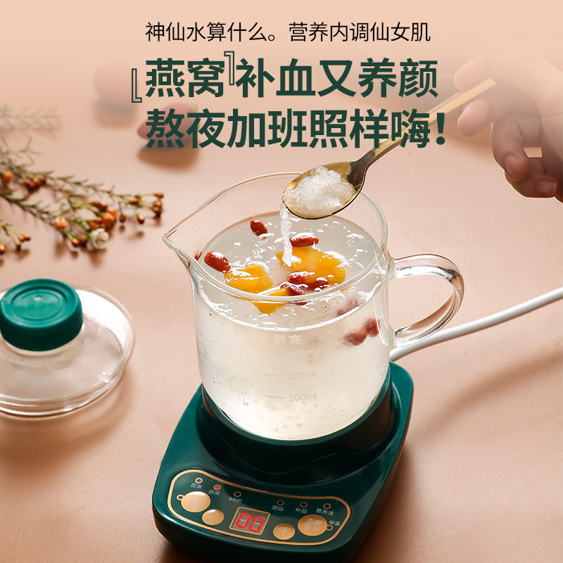 养生电炖杯礼品办公室小型煮茶煮粥热牛奶宿K舍神器加热水杯1人2