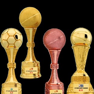 篮球足球奖杯奖牌定制排球台球地球高尔夫球运动会金银铜比赛颁奖