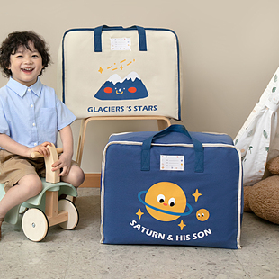 幼儿园被子收纳袋子帆布装被子子的棉被被褥收纳袋儿童手提包专用