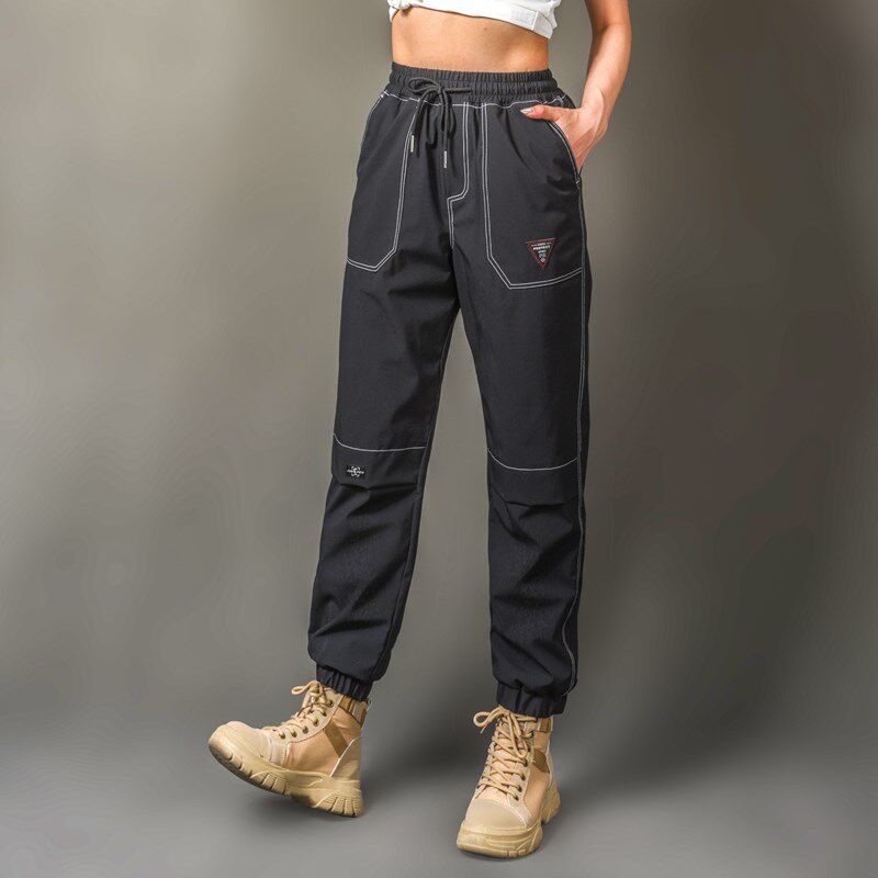 户外冲锋裤男女秋冬加绒防风防水抓绒保暖徒步登山裤束脚运动长裤