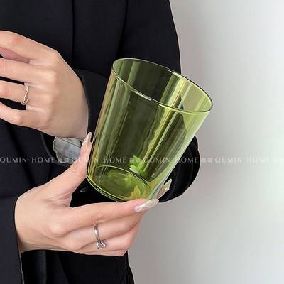 玻璃杯女高颜值水杯2024新款女杯子家用喝水夏天高级感水木明瑟杯