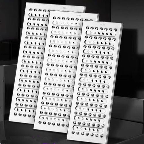 不锈钢304地漏盖板厨房饭店排水沟盖 篦子楼梯踏板明沟下水道井盖