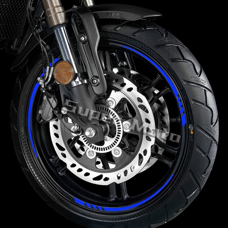 适用VOGE无极250/300RR DS摩托车525R/500AC反光轮毂贴花内圈贴纸