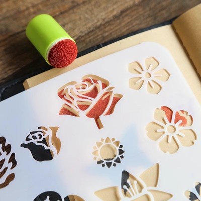 儿童涂色颜料手指印泥涂鸦幼儿绘画工具手指画印章画画拓印点点