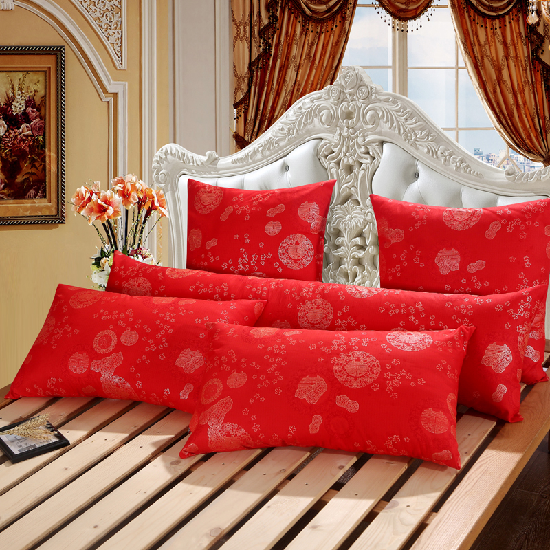 婚庆红色方枕芯60*60正方形靠枕芯单人双人枕头通用长枕头抱枕芯