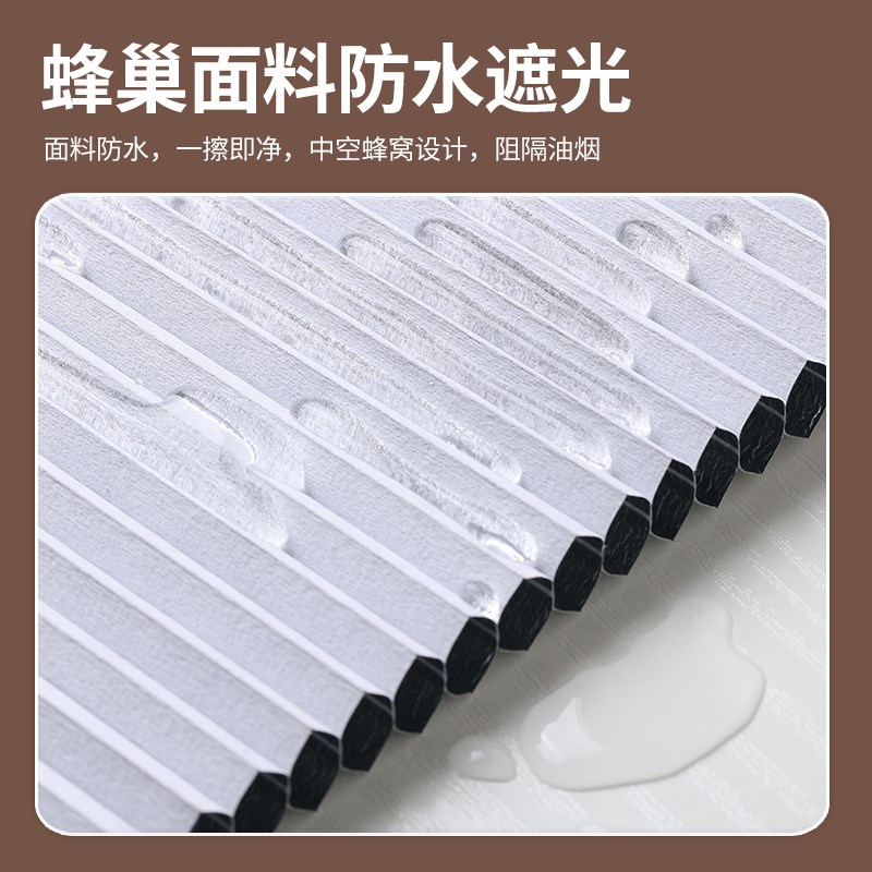 蜂巢折叠门厨房推拉门铝合金免打孔隐形伸缩隔断卫生间厕所门移门