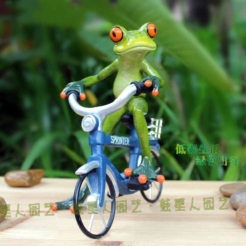 节操蛙星人家居装饰品创意青蛙摆件花架客厅阳台花园摆放趣味造景