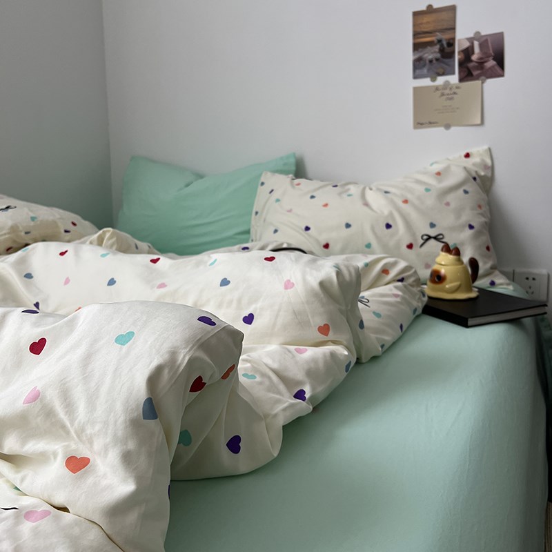 被套单件150x200x230cm单双人被罩枕套学生宿舍水洗棉被单180x220