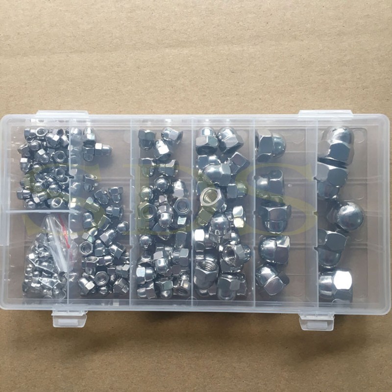 304不锈钢盖型螺母盖形螺母盖帽球头一体圆头装饰螺帽M3-M12组合