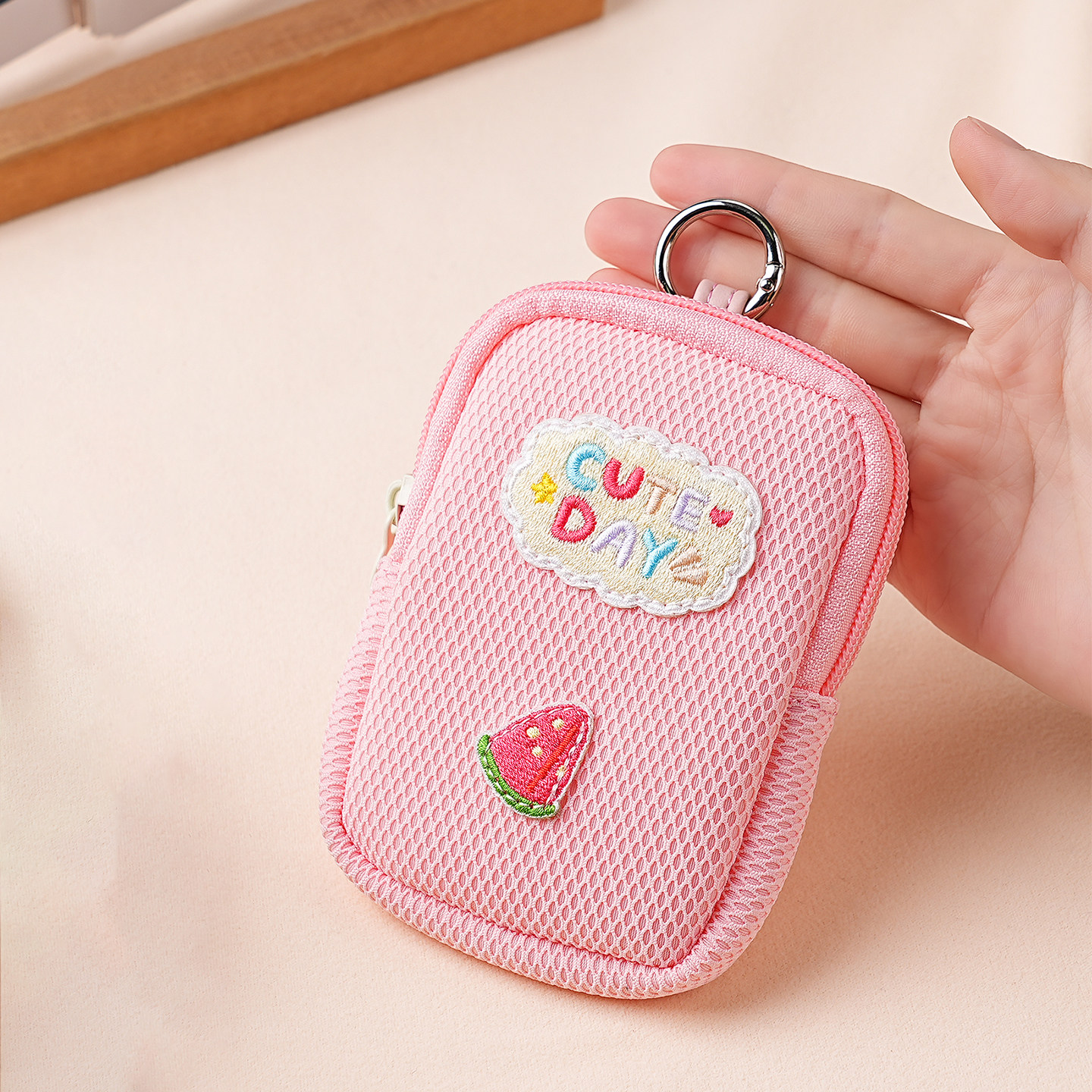 多巴胺挂件旅游彩色迷你小包包挂环小巧口红收纳包多功能零钱包包