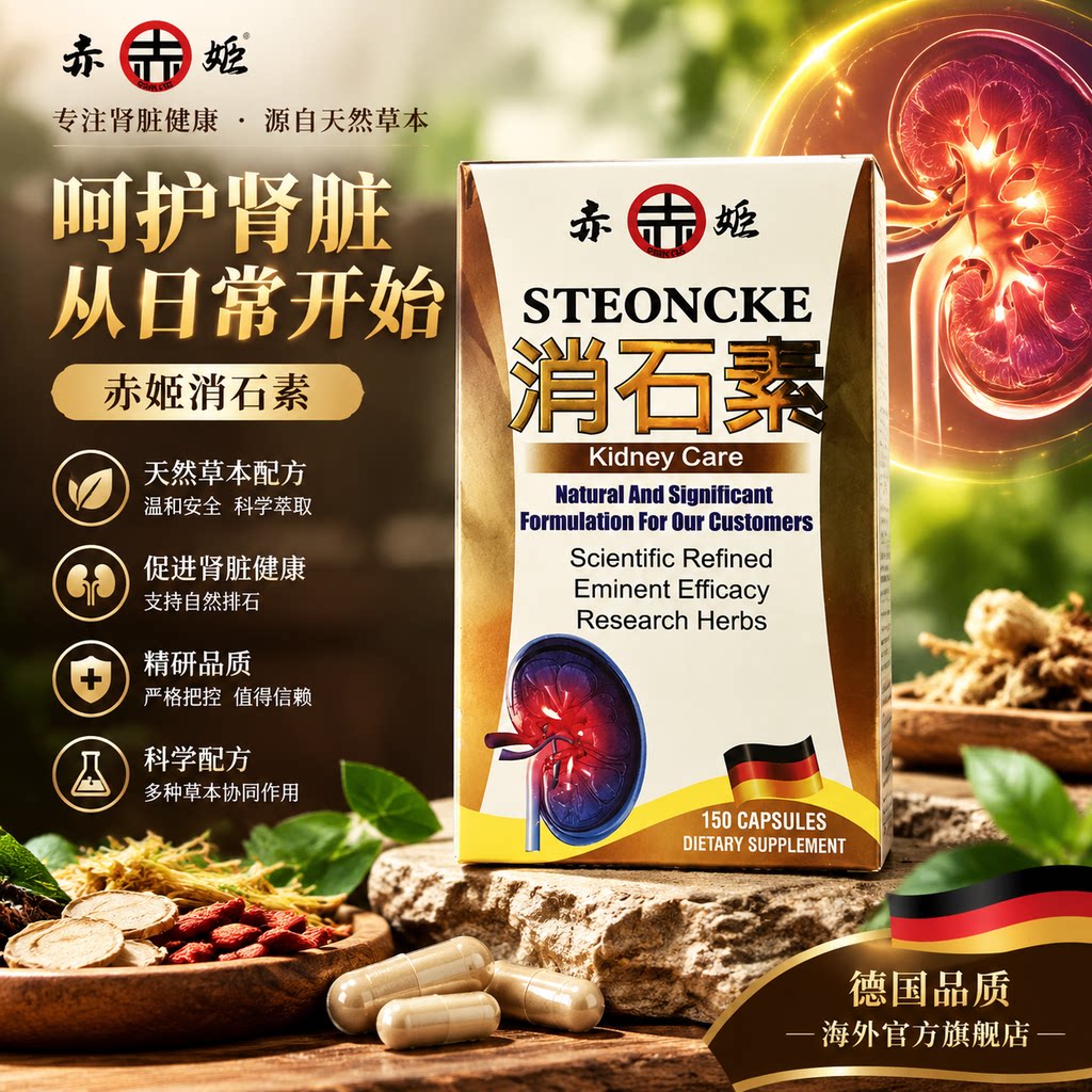 德国原装进口赤姬正品强力消石素150加强版肾脏结石通用膀胱尿路