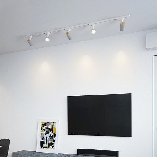 轨道灯射灯LED天花灯客厅卧室门厅衣帽间创意个性吧台灯北欧风格