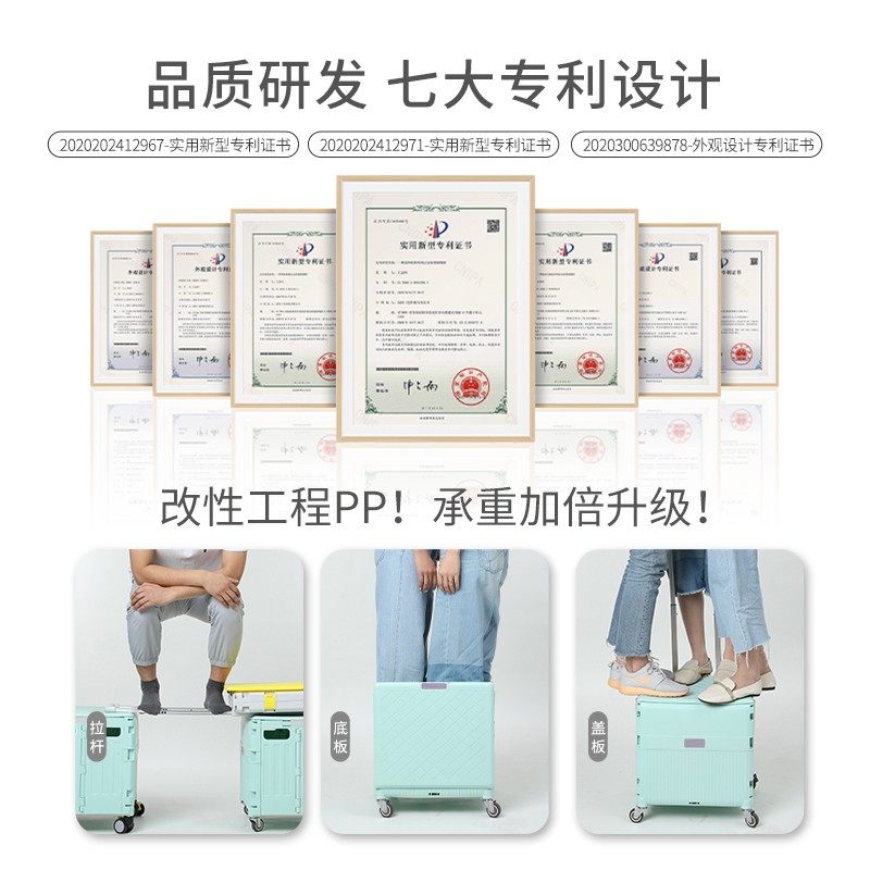 露禾家用轻便携带买菜车小拉车折叠购物小推车拖车拉货取快递神器,收纳整理,便携购物车,淘宝优惠券,粉丝福利购,淘宝优惠卷