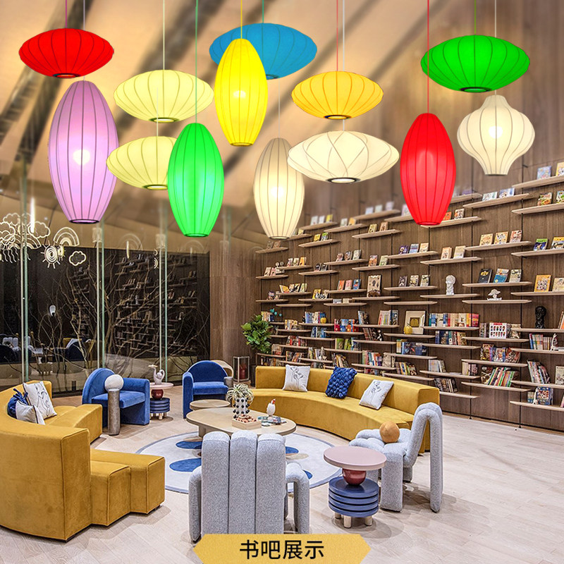 中式布艺吊灯笼茶室会所大堂吊灯个性餐厅日式料理吧台日韩民宿灯,家装灯饰光源,餐厅吊灯,淘宝优惠券,粉丝福利购,淘宝优惠卷