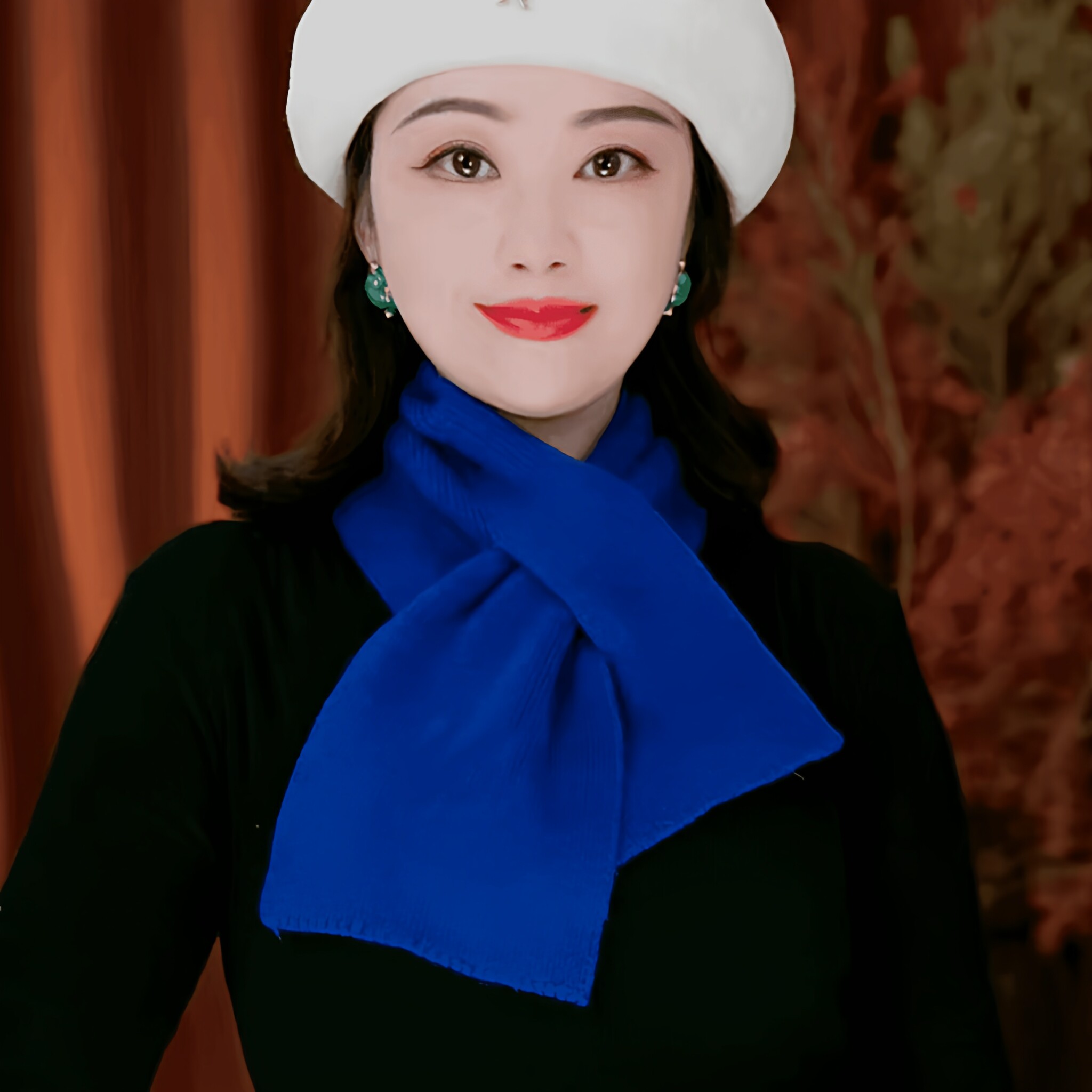 【亲肤柔软不扎肉】2025爆款秋冬保暖围巾女高级感百搭围脖交叉