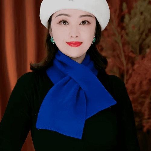 【亲肤柔软不扎肉】2025爆款秋冬保暖围巾女高级感百搭围脖交叉