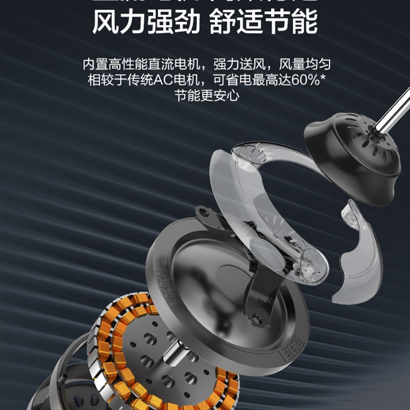 飞利浦吊顶Led风扇灯简单现代创意客厅卧室餐厅隐形无声风扇吊灯