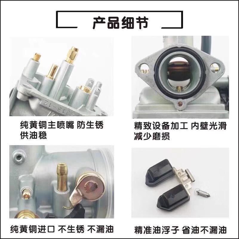 钱江机车禧王QJ125 125-6A 王中王 平衡王专用顶杆机化油器PZ26