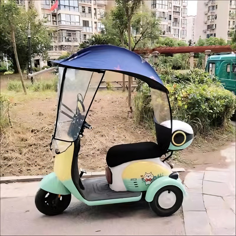 台铃飞度电动三轮车棚小巴士三轮电瓶车雨棚全封闭挡风帘加厚透明