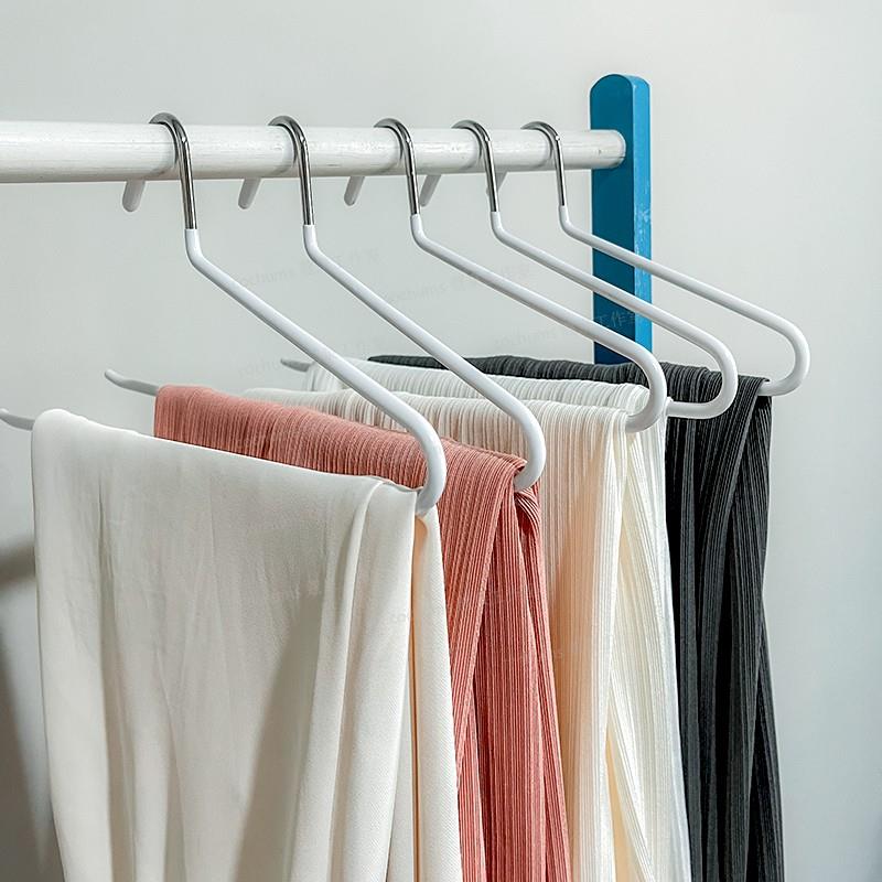 2025新款亚马逊日本鹅型防滑浸塑衣橱裤架成人无痕省空间黑色白色