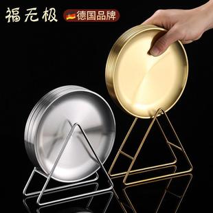 家用桌面饭桌垃圾残渣吐骨头碟食 天猫正品 德国不锈钢骨碟套装