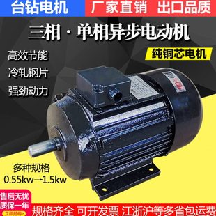 16MM鉆床臺(tái)鉆電機(jī)380V三相220V單相家用550V銅芯B3臥式 異步電動(dòng)機(jī)