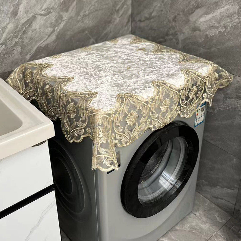 滚筒洗衣机d防尘布洗衣机罩冰箱盖布巾床头柜盖布家用电器万能盖