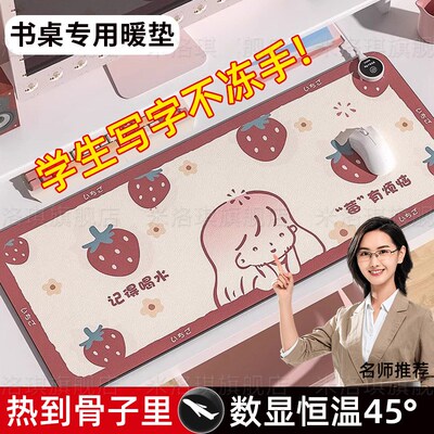 桌垫书桌学生加热发热暖垫儿童z学习写字台专用办公室超大鼠标垫