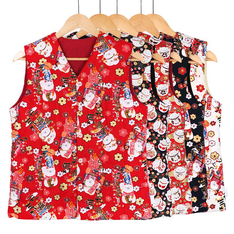 女士手工纯棉花加厚保暖马甲成人大人内穿秋冬季坎肩背心贴身居家