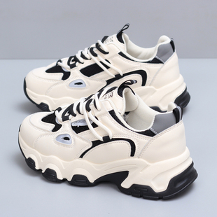 老爹鞋女2023秋冬n新款厚底百搭增高运动鞋秋款防滑透气轻便休闲