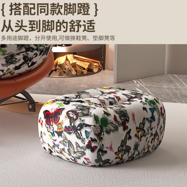 摇摇椅单人摇椅躺椅客厅家用轻奢企鹅阳台休闲椅懒人沙发简约现代