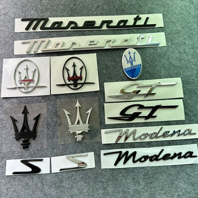 适配2022新款玛莎拉蒂车标吉博力总裁GT叶子板后窗侧标modena尾标
