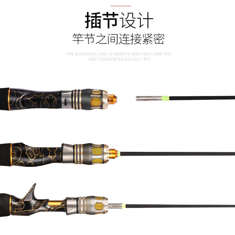 扁稍冰钓竿冬钓实心玻纤竿稍软尾鱼竿超短节迷你钓鱼杆
