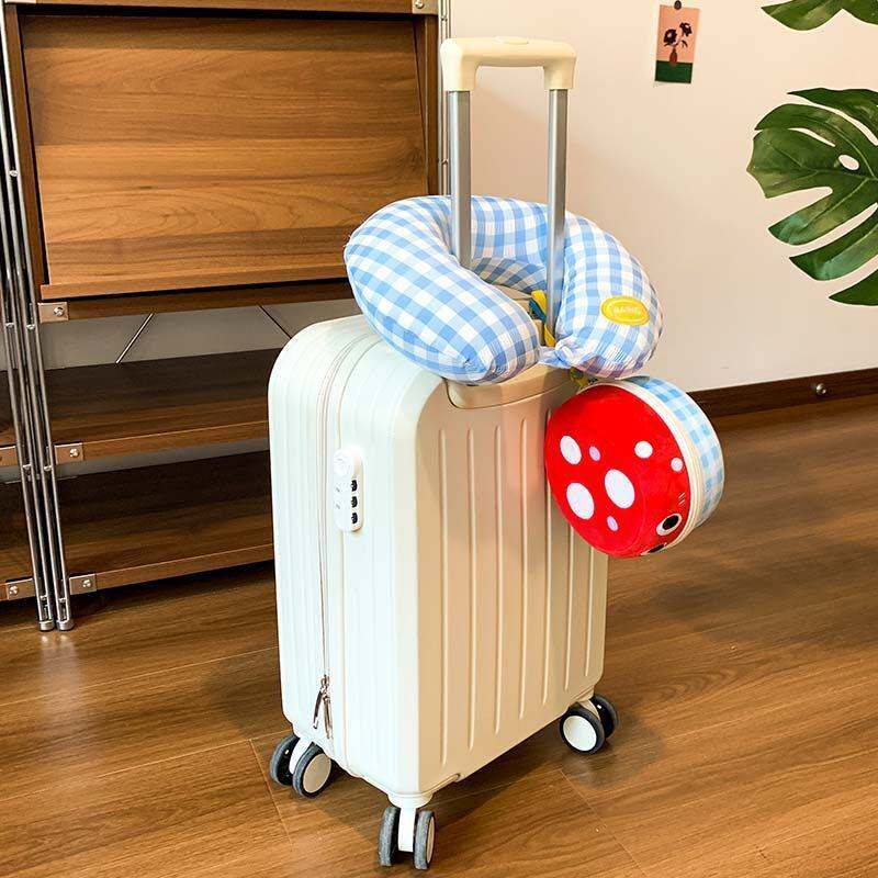 卡通护颈U型枕旅行便携收纳盒颈椎枕飞机睡觉神器办公室脖子靠枕