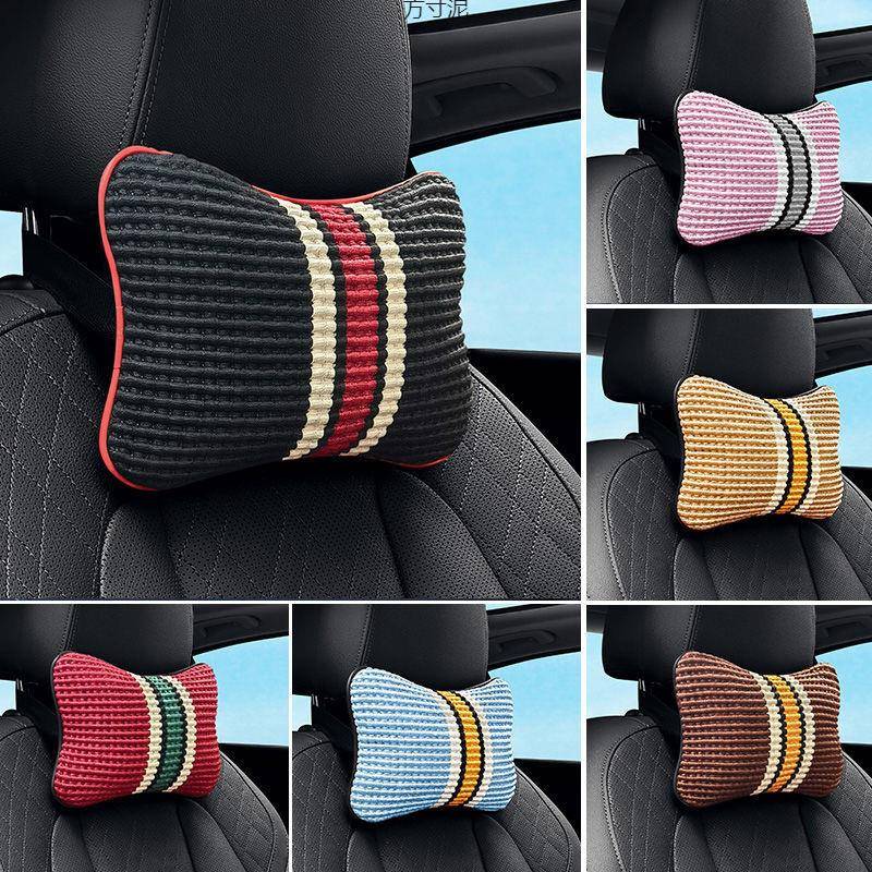 夏天新款冰丝车载头枕透气车内护颈枕车用头枕汽车内饰用品供应链