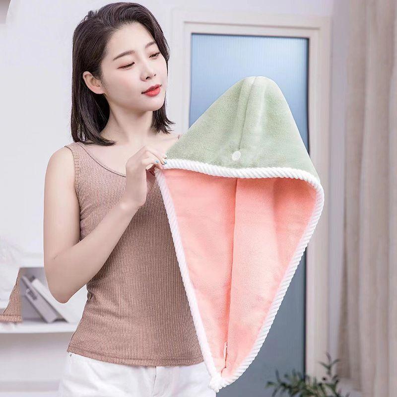 双层加厚速干干发帽×1条