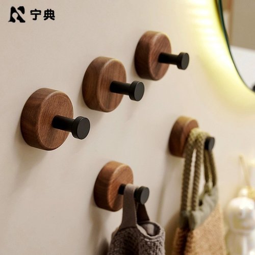 轻奢免打孔粘胶强力门后挂衣单钩