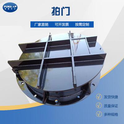 DN00DN400DN500-1000铸铁拍门可配外接法兰污水管道侧开闸门