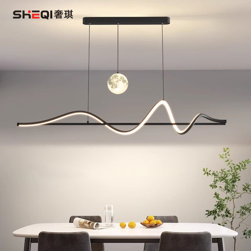 餐厅吊灯2025年新款创意个性艺术简约中山灯具餐桌岛台吧台长条灯,家装灯饰光源,餐厅吊灯,淘宝优惠券,粉丝福利购,淘宝优惠卷