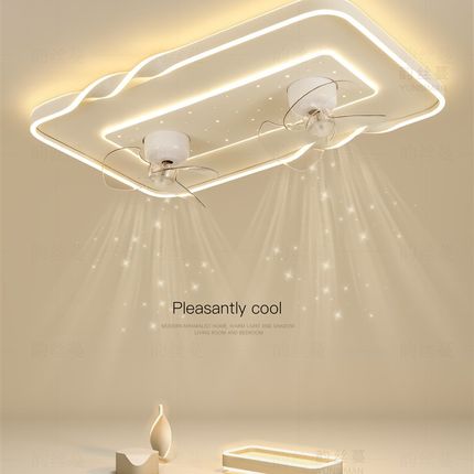 创意客厅主灯大气风扇灯简约现代Led吸顶灯卧室灯餐厅灯中山照明