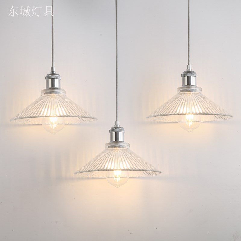 玻璃餐厅吊d灯具北欧现代简约餐桌饭厅灯创意艺术吧台店铺商用吊