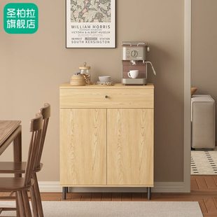 餐边柜收纳柜炒锅储物柜墙靠户型厨具家用一体家用小茶水柜置物柜