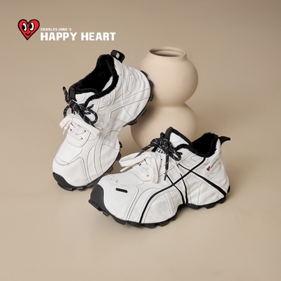 查尔斯桃心厚底老爹鞋
