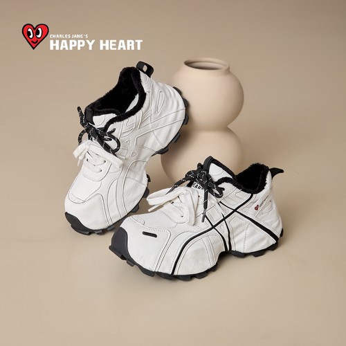 查尔斯桃心厚底老爹鞋